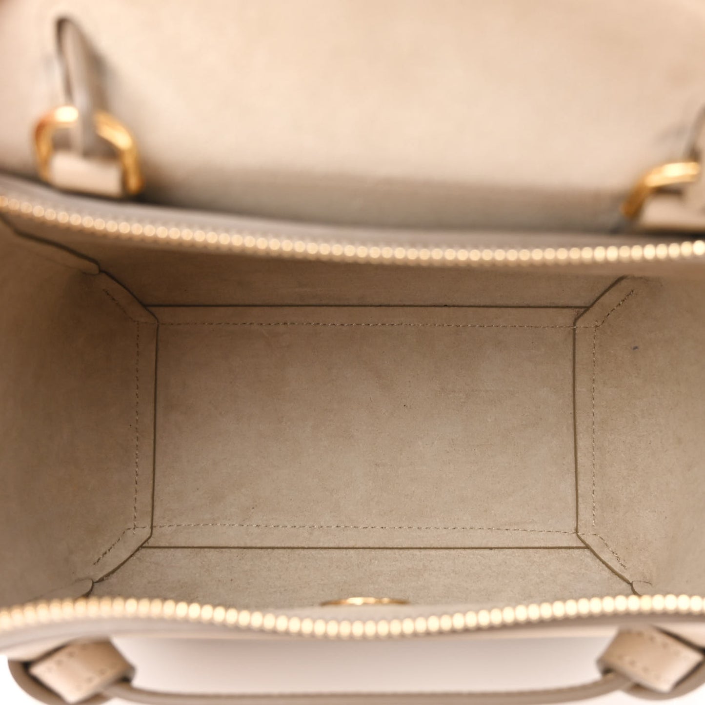 Grained Calfskin Nano Belt Bag Light Taupe