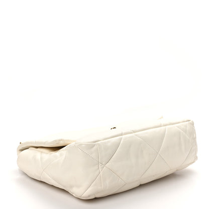Chanel Lambskin Quilted Large Chanel 19 Flap Light Beige 3 of 10