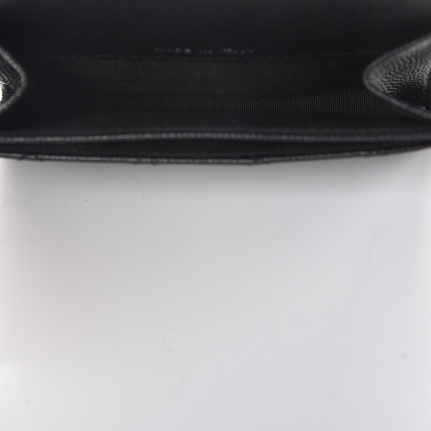 Caviar Quilted Boy Flap Card Holder So Black