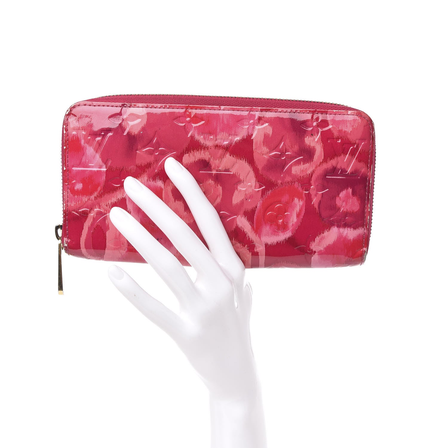 Louis Vuitton Vernis Ikat Zippy Wallet Rose Indien 2 of 10