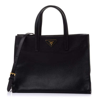 Prada Saffiano Soft Tote Black 1 of 11
