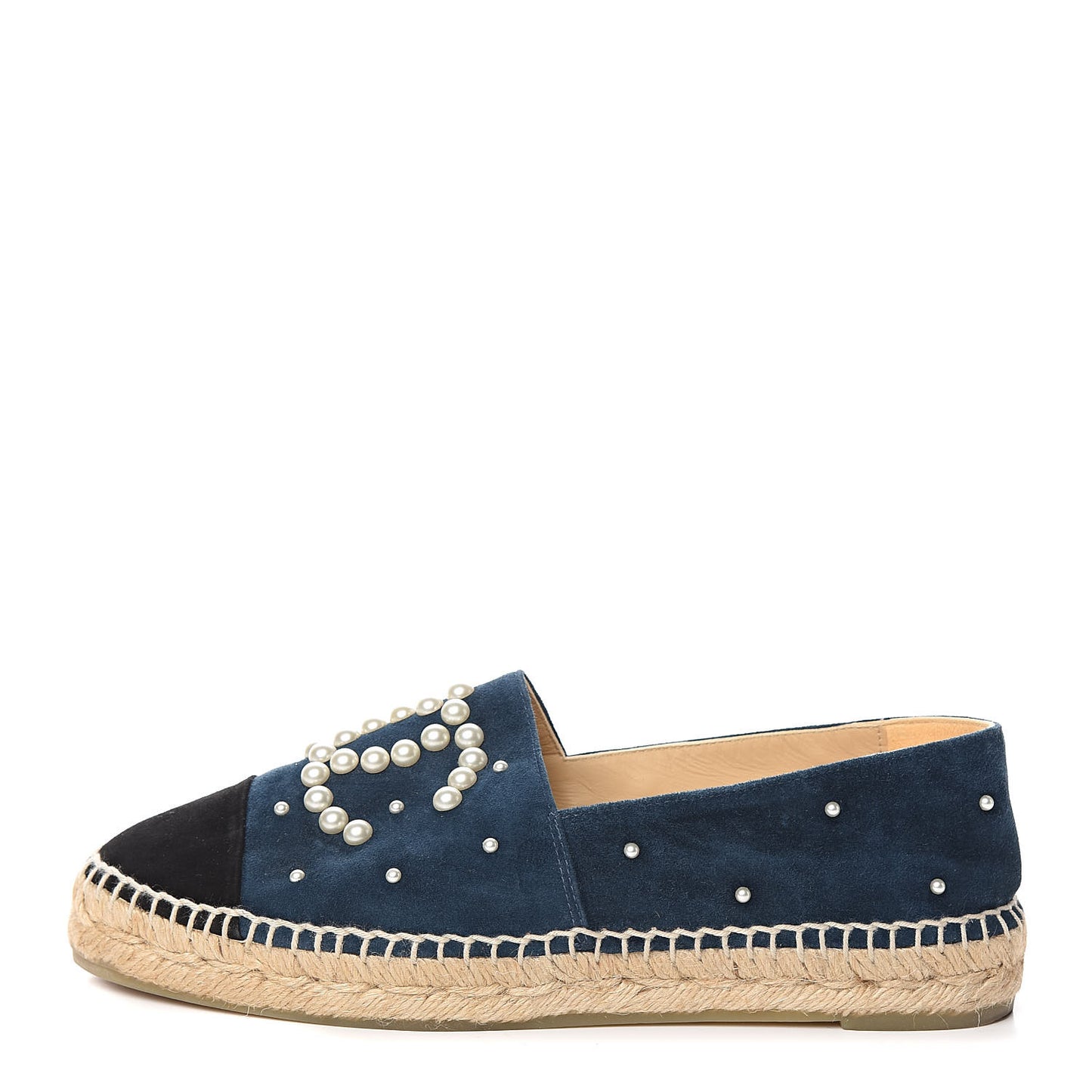 Suede Pearl CC Espadrilles 38 Teal