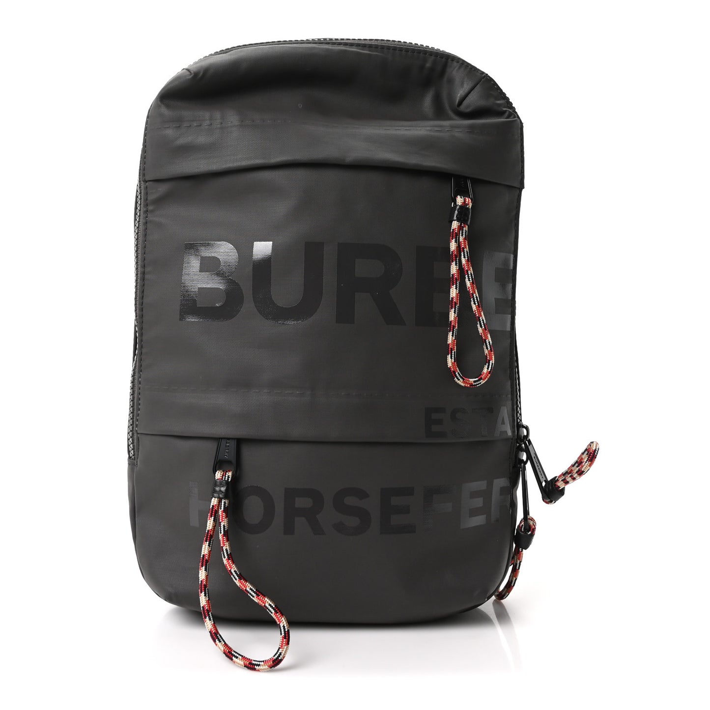 Coated Canvas Horseferry Blaze Sling Bag Grey