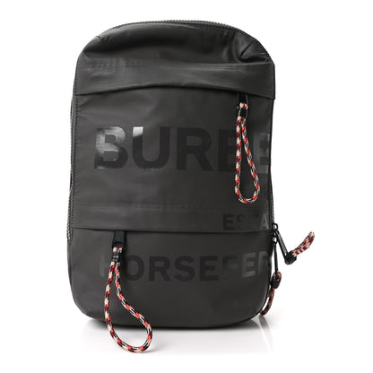 Burberry Coated Canvas Horseferry Blaze Sling Bag Grey 1 of 10