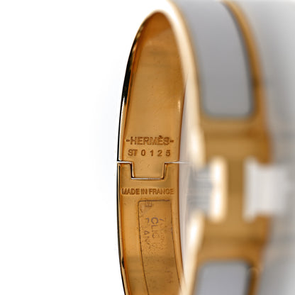 Hermes Enamel Narrow Clic Clac H Bracelet PM White 3 of 6