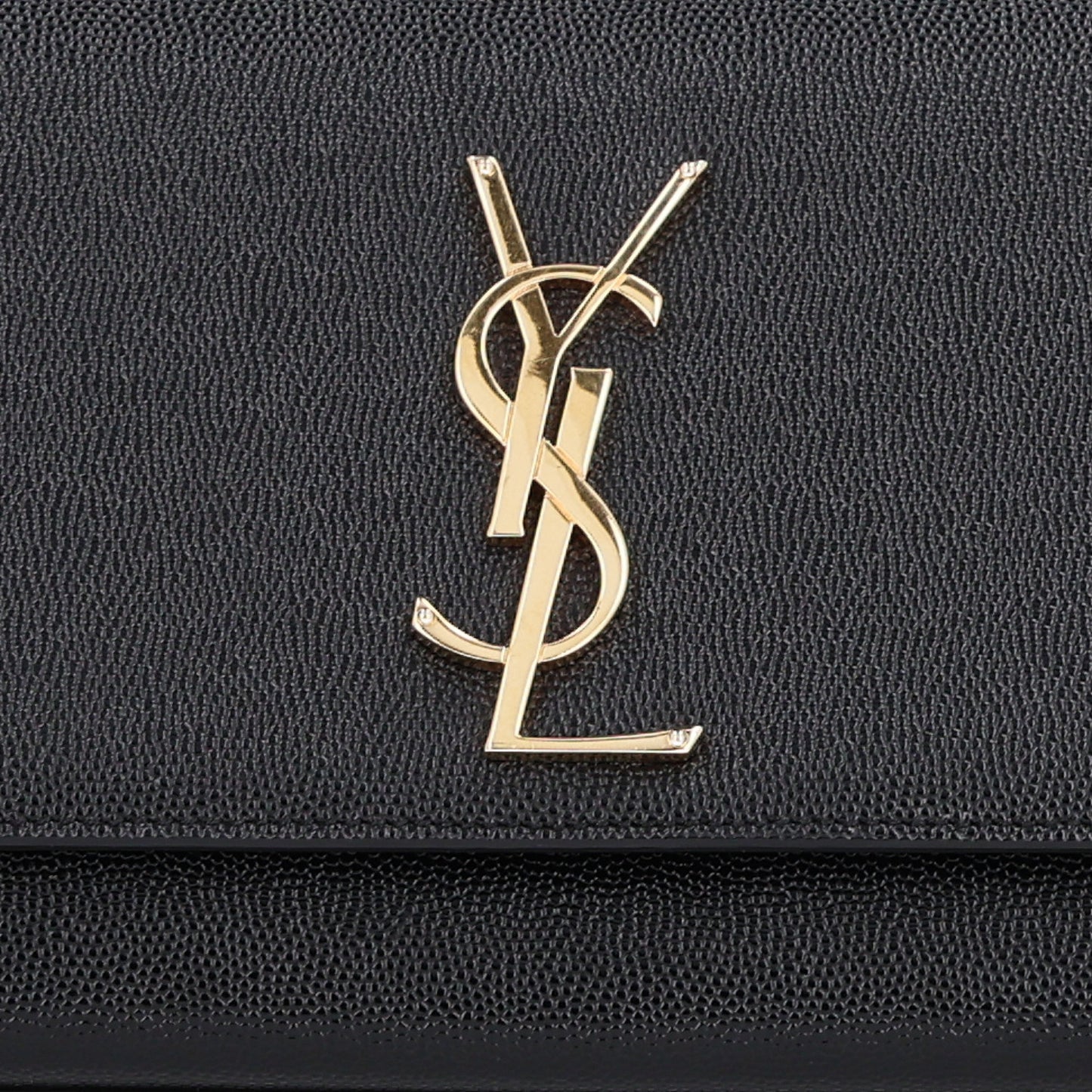 Grain De Poudre Monogram Cassandre Clutch Black