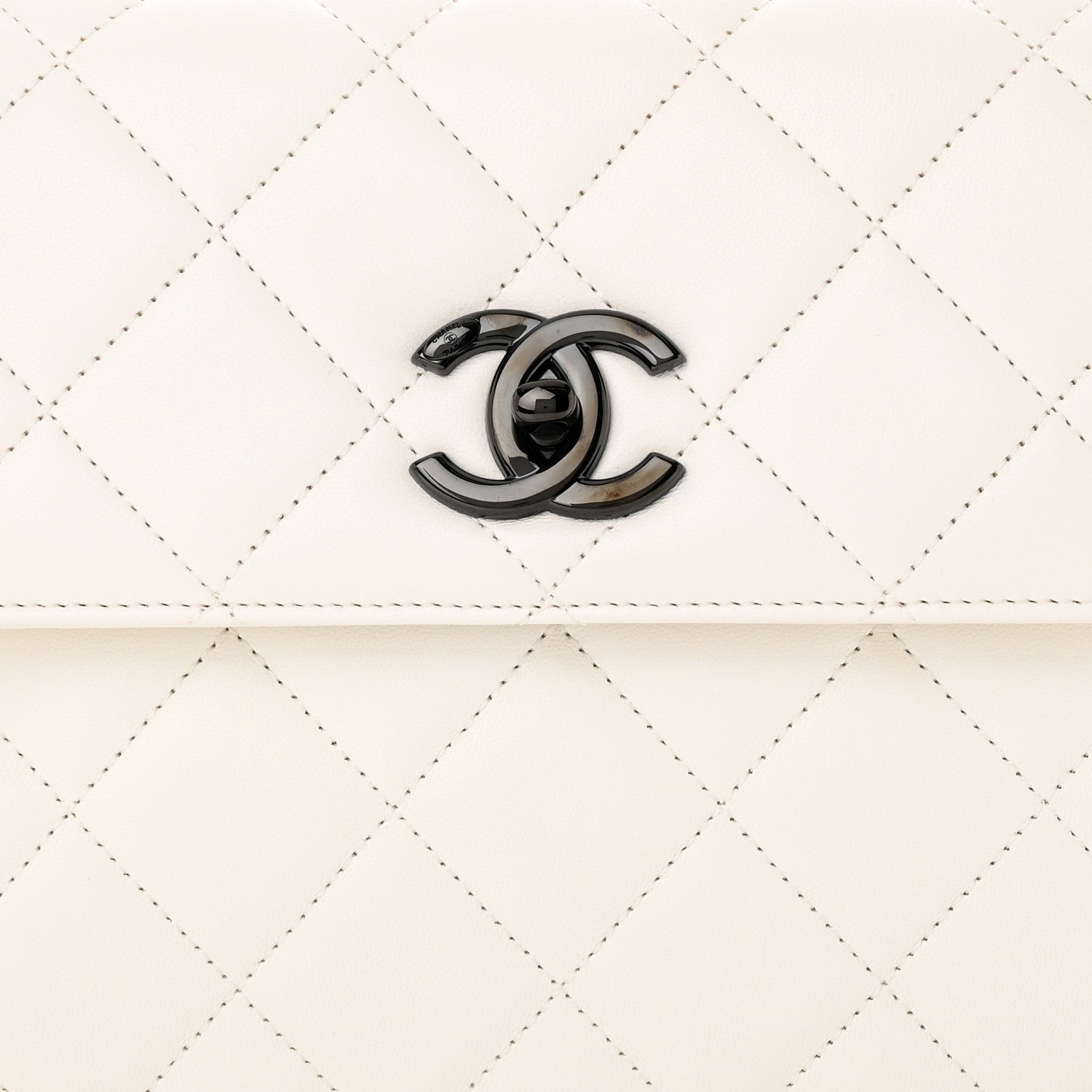 Chanel Lambskin Quilted Small Trendy CC Dual Handle Flap Bag White 8 of 11