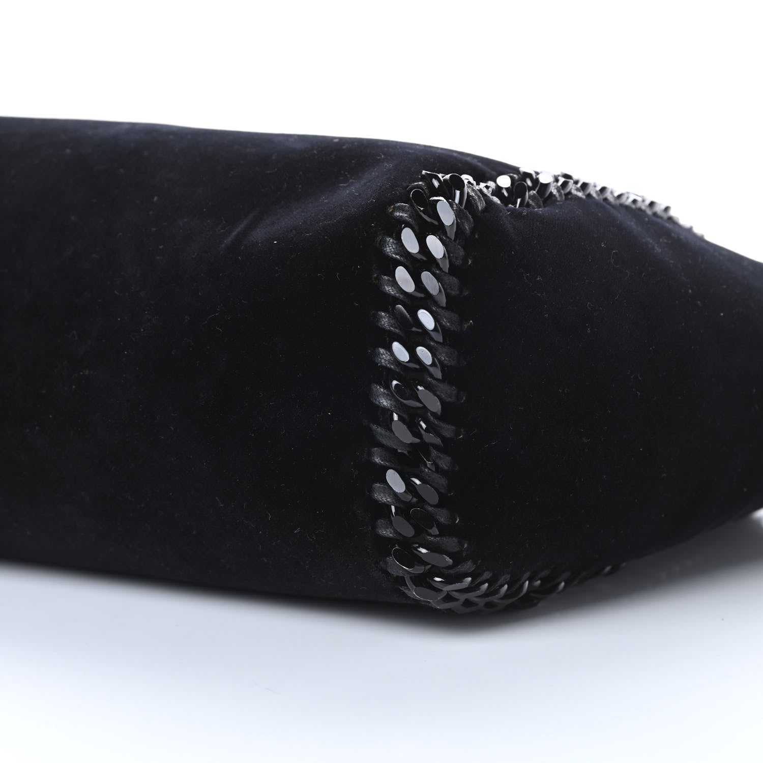 Stella McCartney Velvet Falabella Reversible Mini Fold Over Tote Black 12 of 14