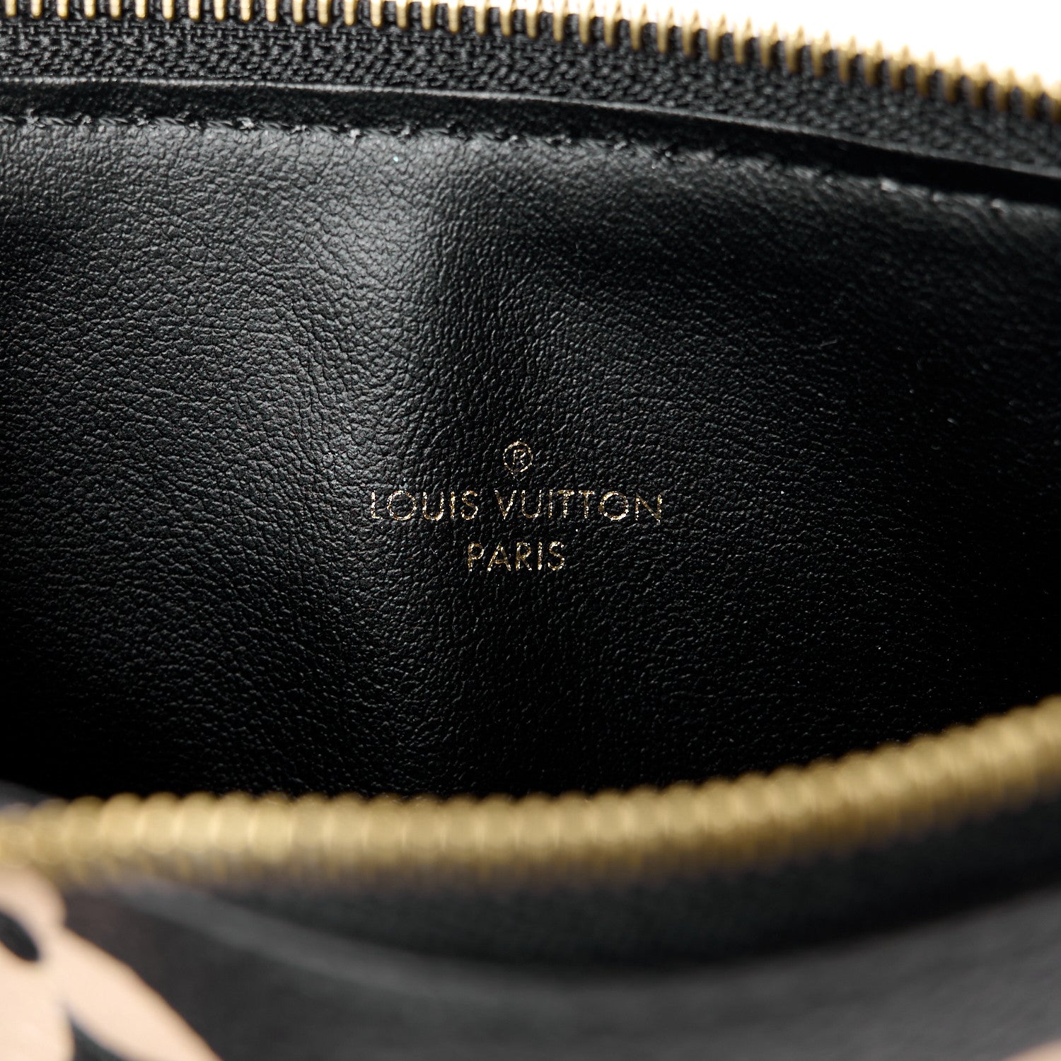 Louis Vuitton Empreinte Monogram Giant Felicie Pochette Black Beige 9 of 14