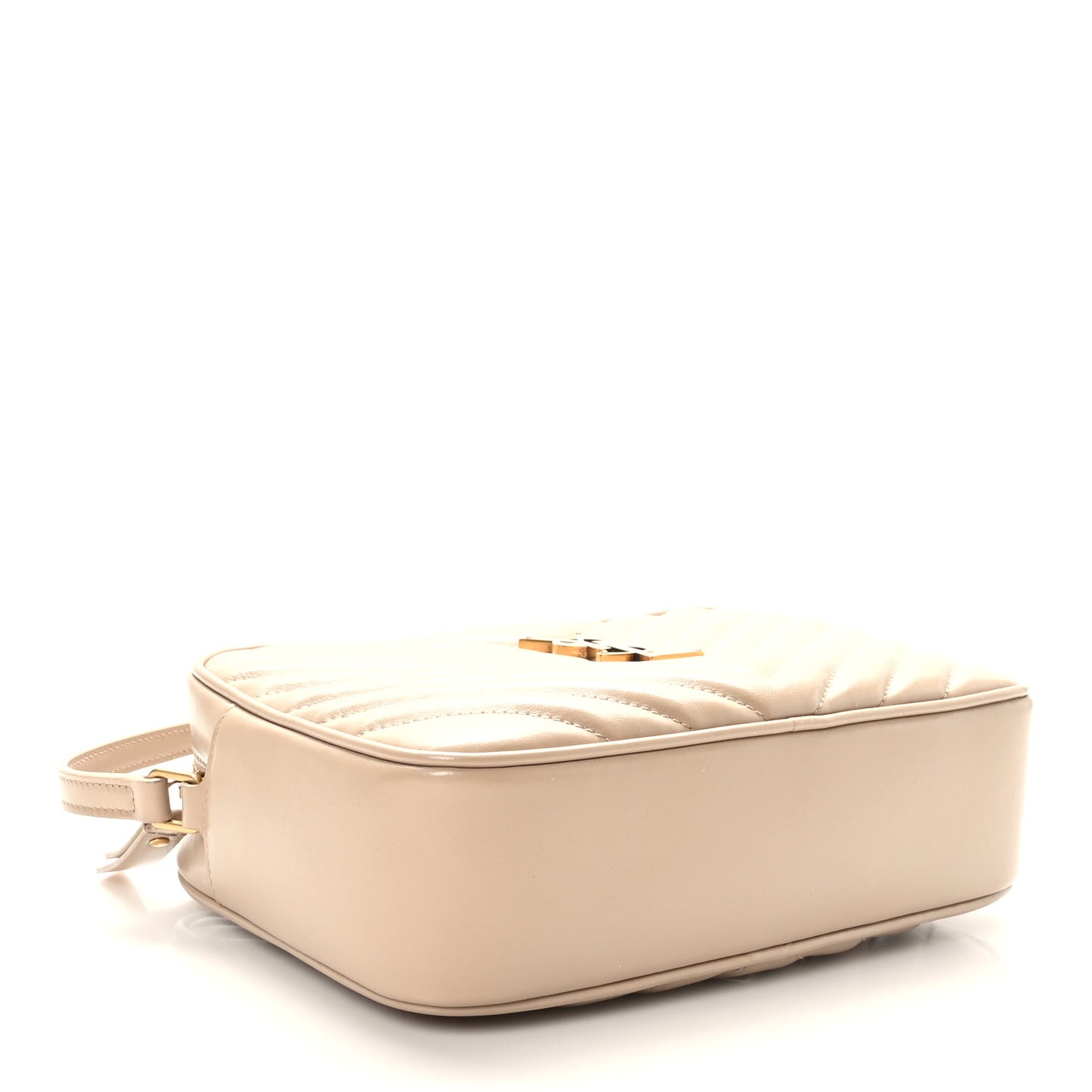Calfskin Matelasse Monogram Lou Camera Bag Dark Beige