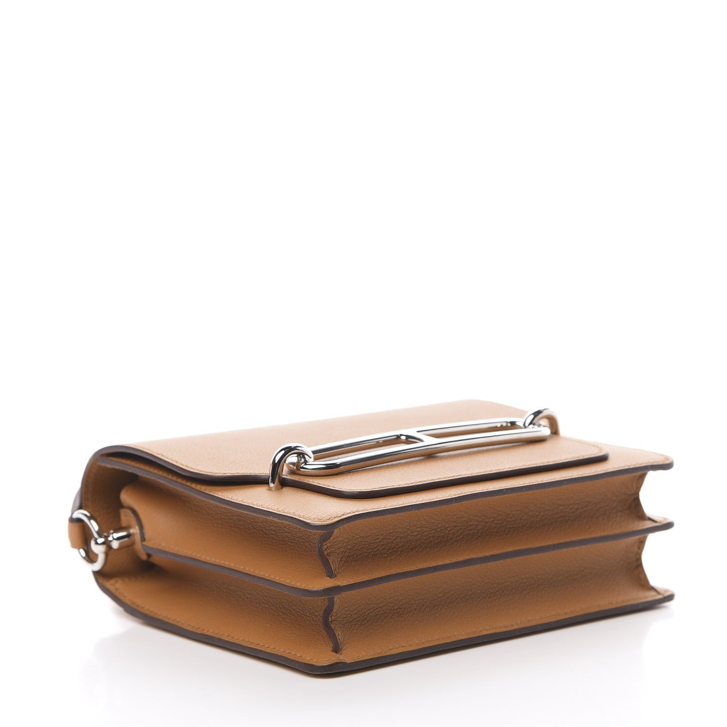 Hermes Evercolor Verso Mini Sac Roulis Caramel Rose D'Ete 4 of 11