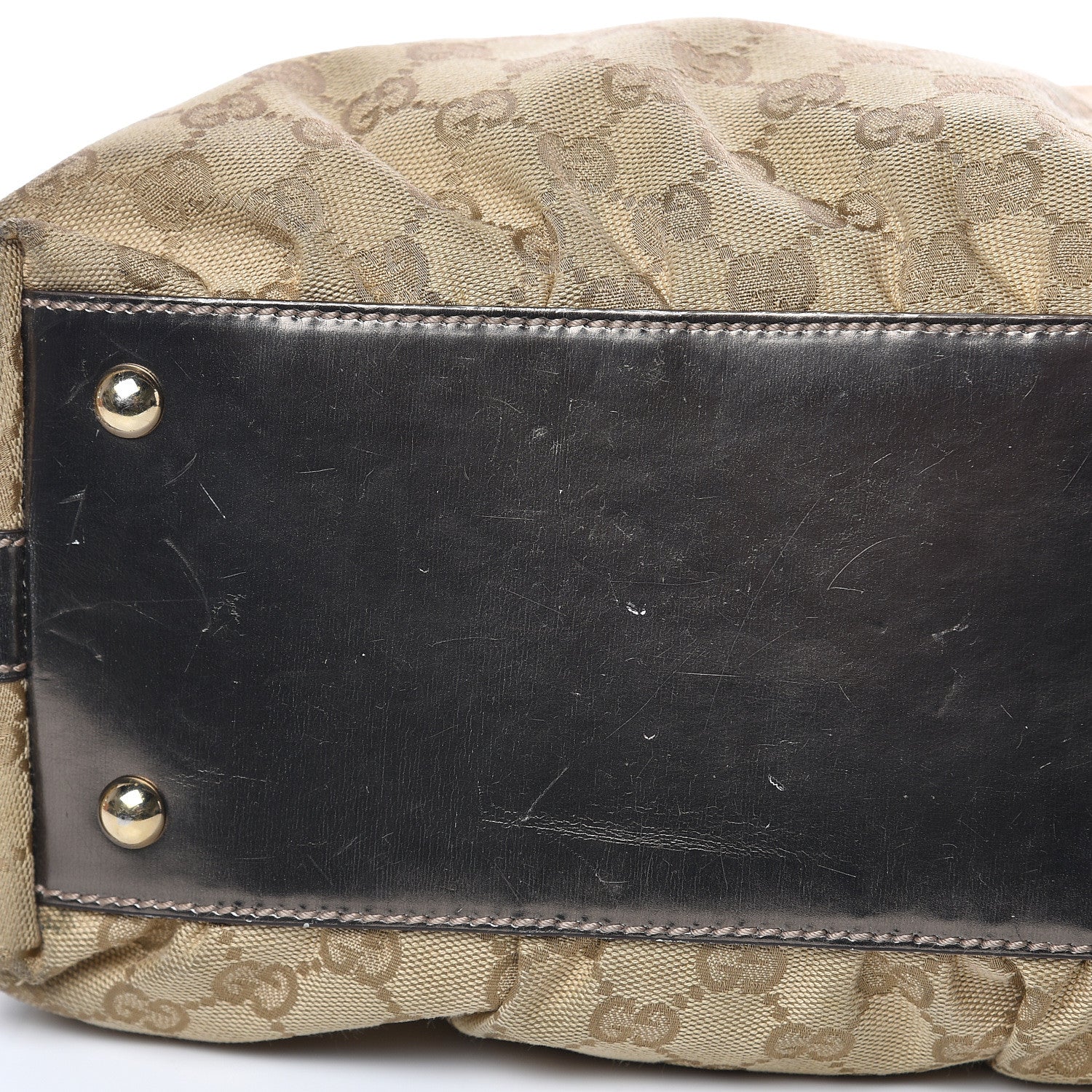 Gucci Monogram Pop Bamboo Top Handle Tote Pewter 9 of 17