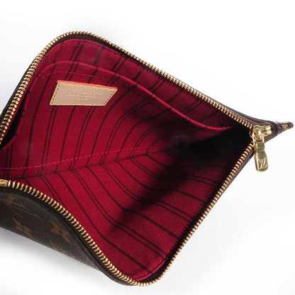 Louis Vuitton Monogram Neverfull MM GM Pochette Fuchsia 5 of 7