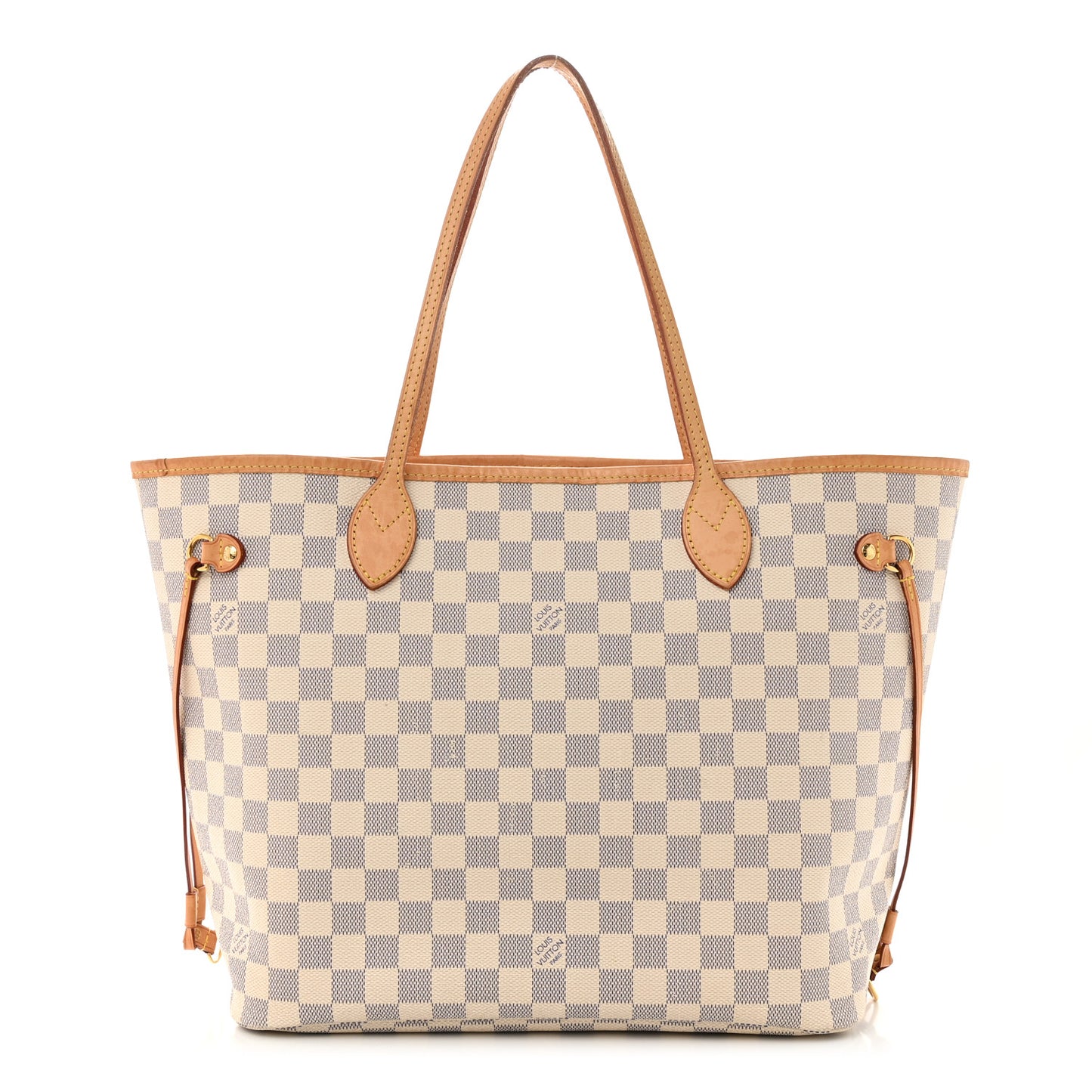 Damier Azur Neo Neverfull MM Rose Ballerine