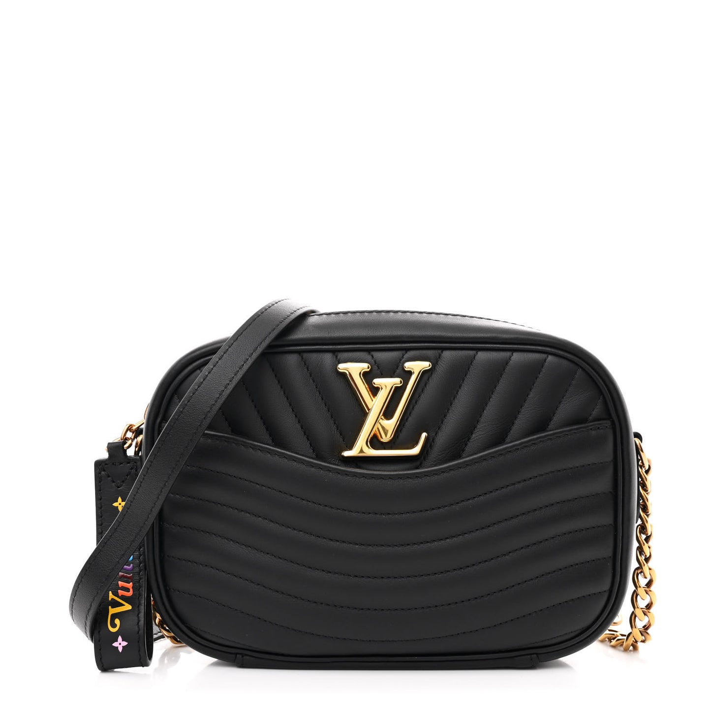 Calfskin New Wave Camera Bag Black