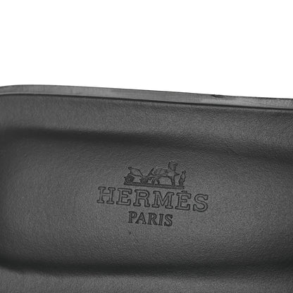 Hermes Box Calfskin Oran Sandals 41 Black 9 of 11