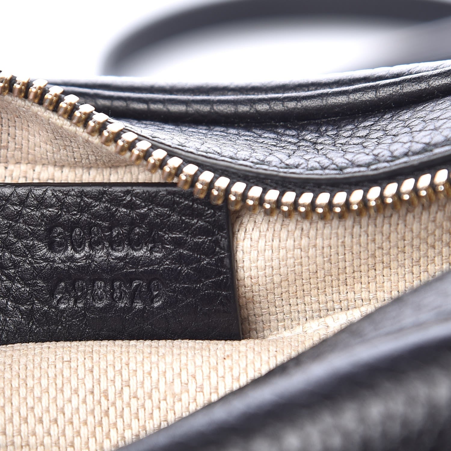 Gucci Pebbled Calfskin Small Soho Disco Bag Black 7 of 7