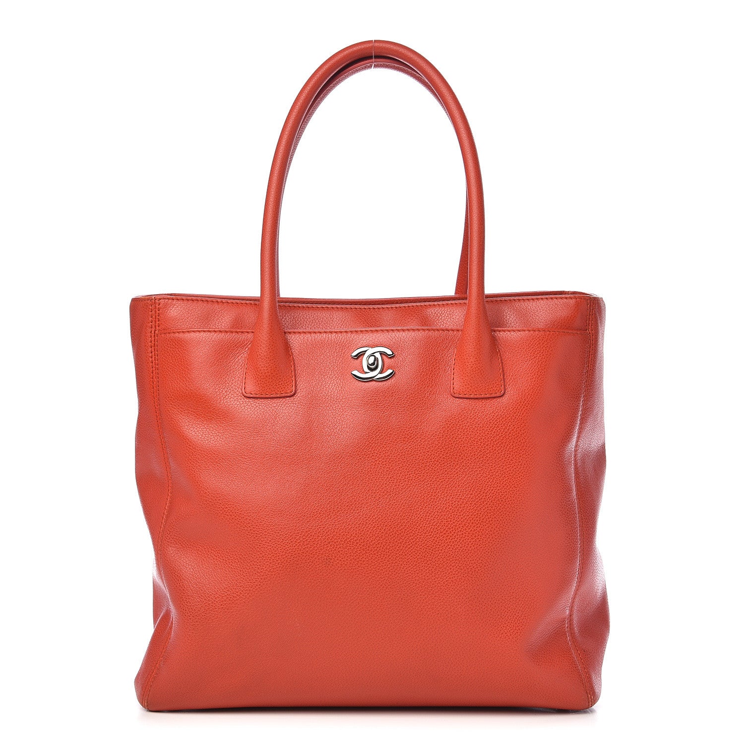 Chanel Caviar Tall Cerf Tote Red 1 of 14