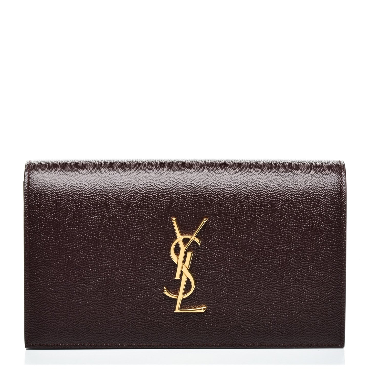 Grain De Poudre Classic Monogram Clutch Amaranto