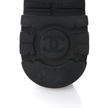 Chanel Shiny Calfskin Logo Loafers 36.5 Black 6 of 11