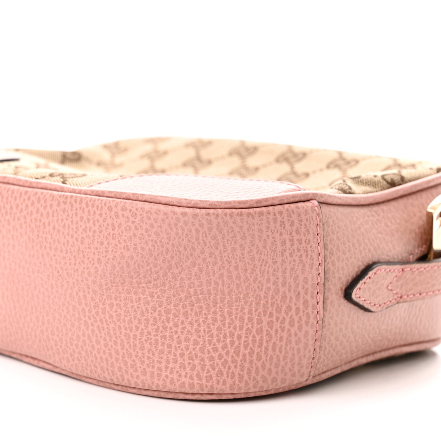 Monogram Mini Bree Messenger Bag Beige Soft Pink