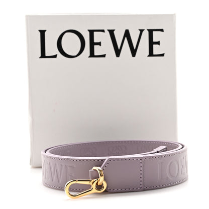 Loewe Satin Calfskin Embossed Anagram Strap Pale Aubergine Glaze 4 of 4