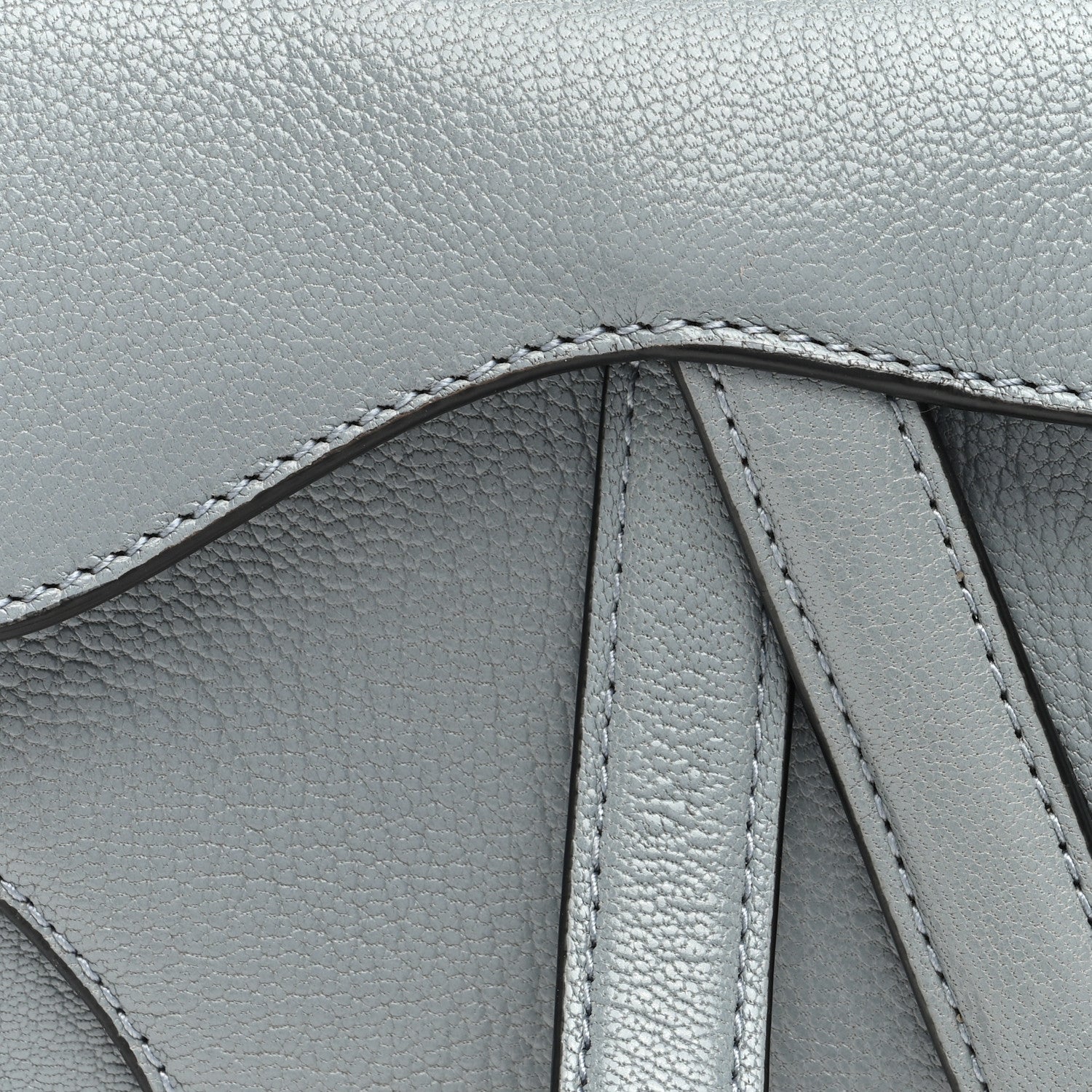 Christian Dior Goatskin Micro Saddle Bag Cloud Blue 7 of 9