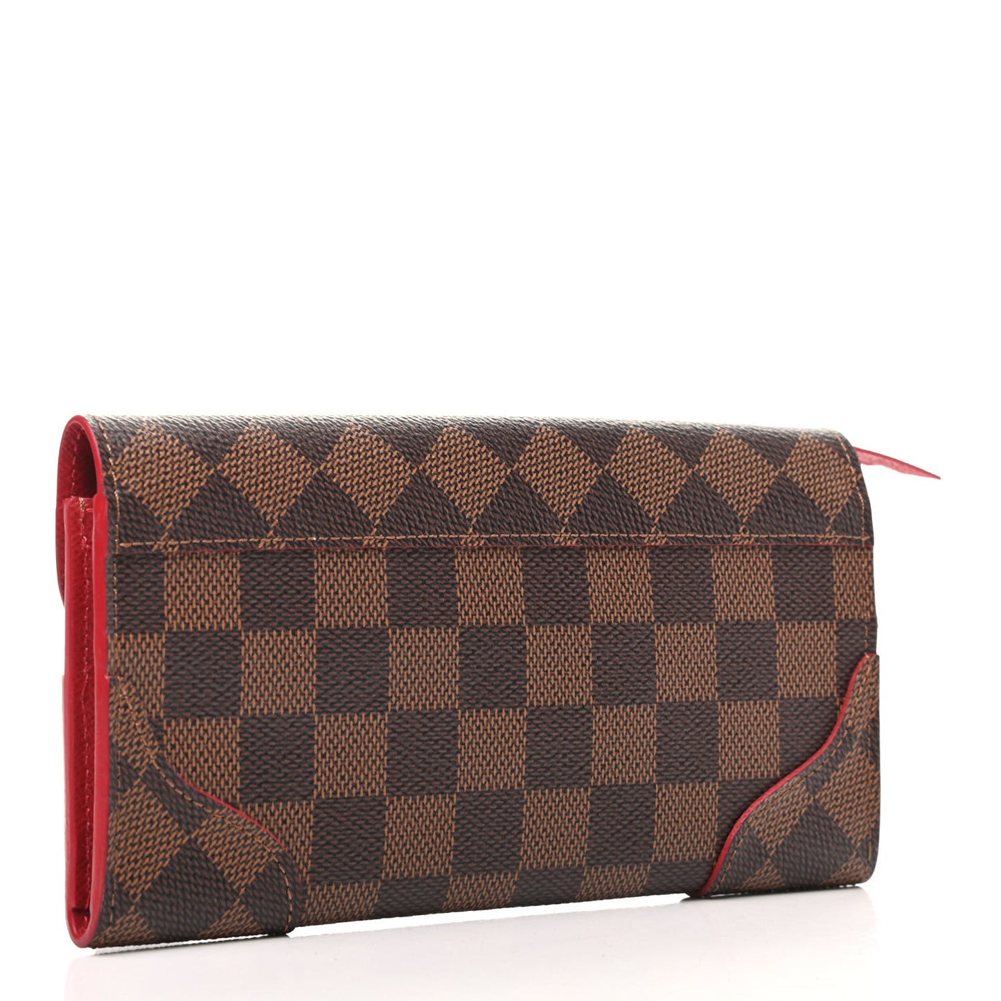 Damier Ebene Caissa Wallet Cherry