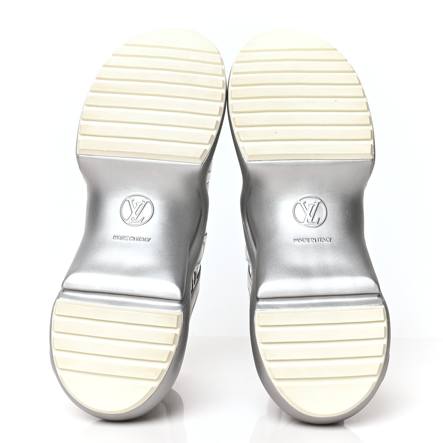 Louis Vuitton Metallic Calfskin Technical Nylon LV Archlight Sneakers 39 Silver 5 of 7