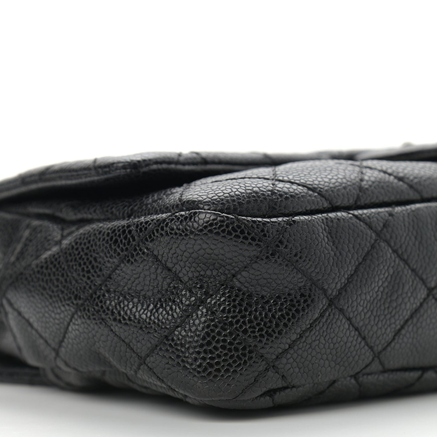 Caviar Quilted Jumbo Easy Flap Black
