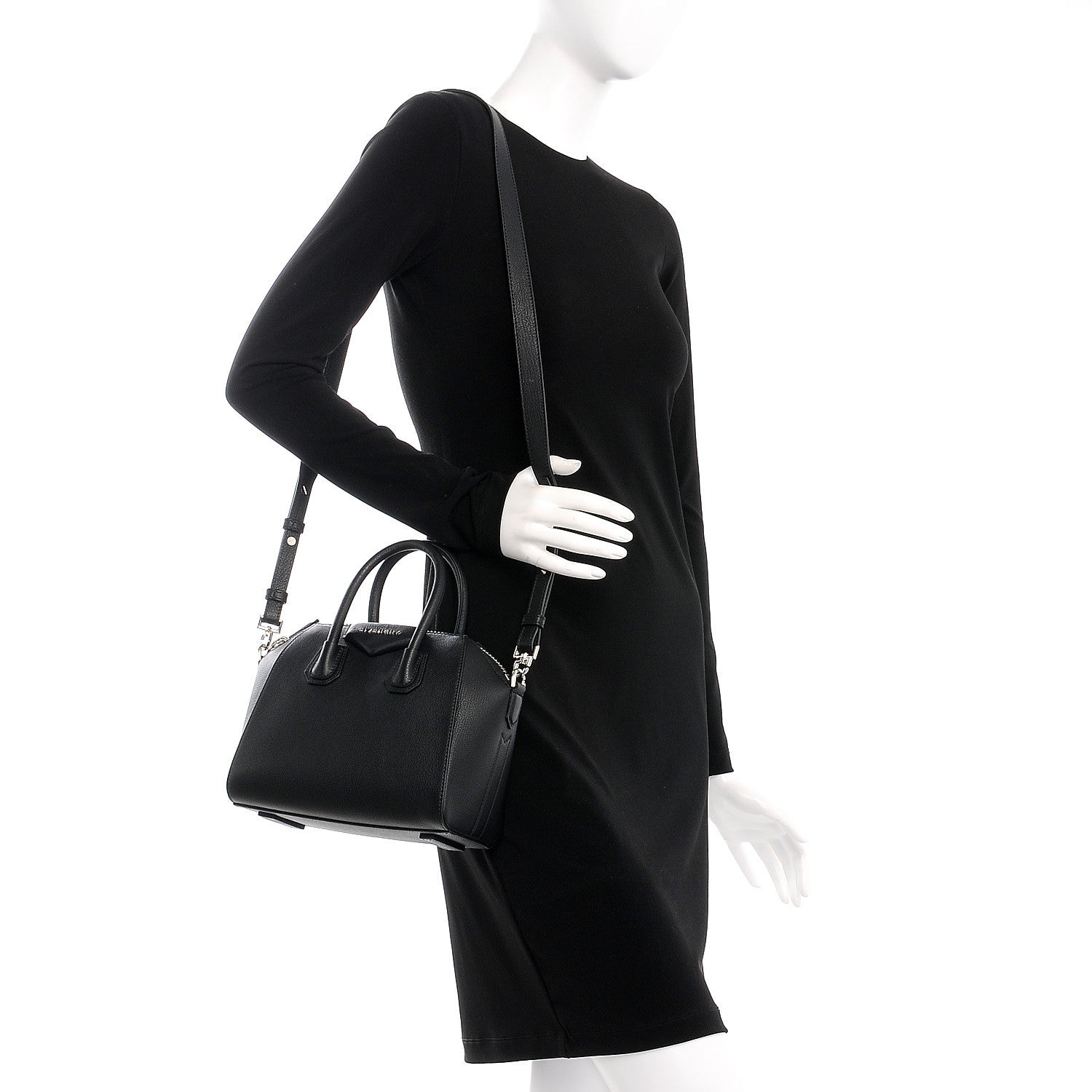 Givenchy Sugar Goatskin Mini Antigona Black 2 of 8