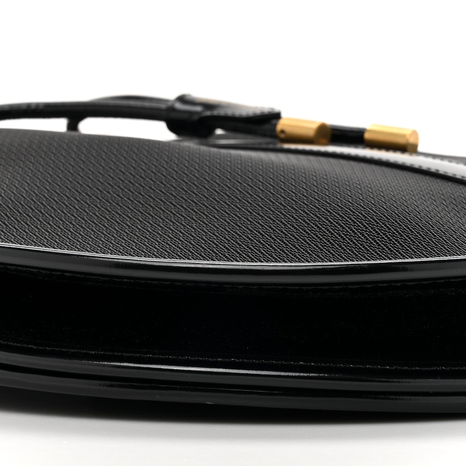 Saint Laurent Mesh Patent Daryl Shoulder Bag Black 10 of 10