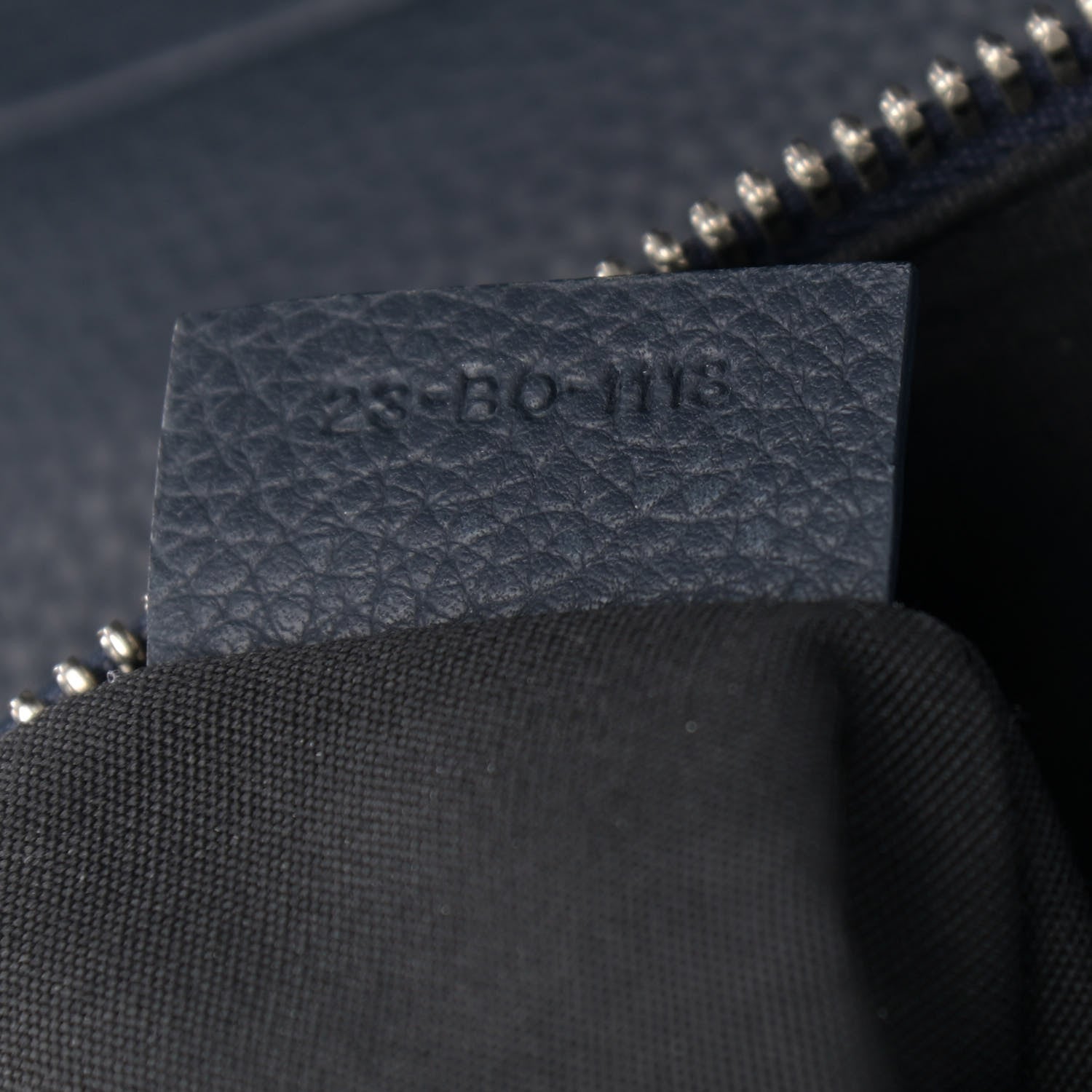 Christian Dior Grained Calfskin Kim Jones Saddle Bag Navy Blue 7 of 11