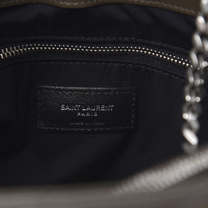 Saint Laurent Calfskin Y Quilted Monogram Medium Loulou Chain Satchel Kaki Fonce 6 of 11