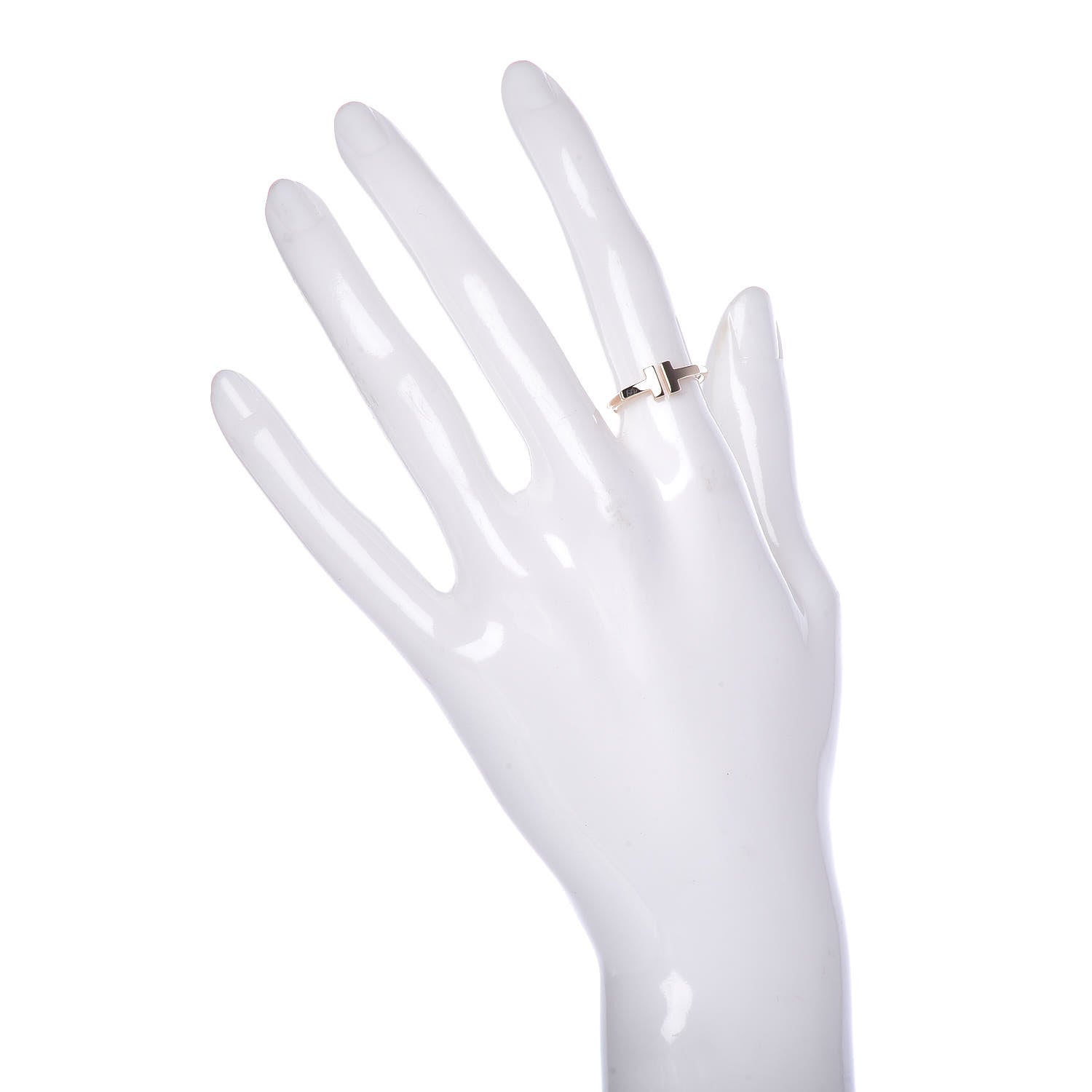 Tiffany 18K Rose Gold T Wire Ring 50 5.25 2 of 6