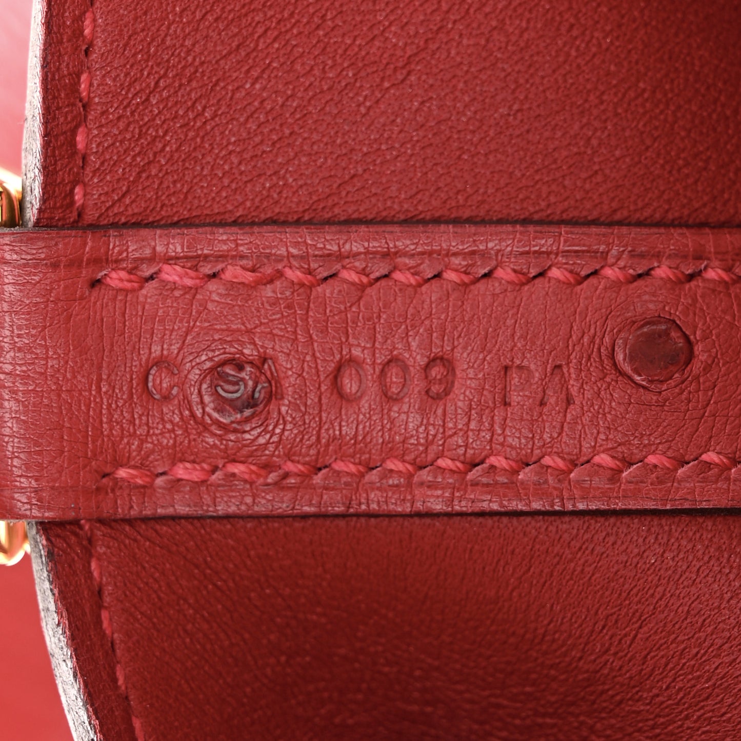 Ostrich Picotin Lock 18 Rouge Vif