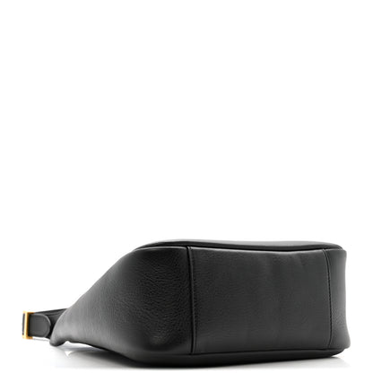 Saint Laurent Smooth Calfskin Small Le 5 A 7 Soft Hobo Black 4 of 11