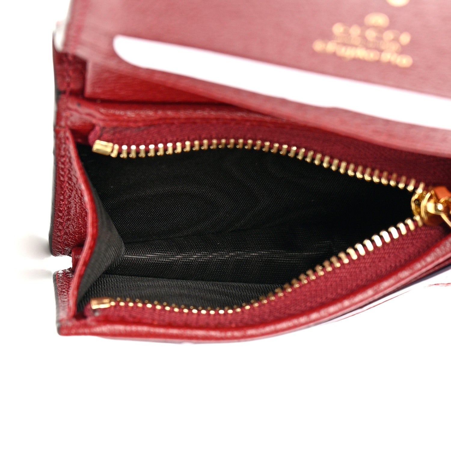 Gucci X DORAEMON Mini Vintage GG Supreme Monogram Card Case Wallet Beige Cherry Red 5 of 9