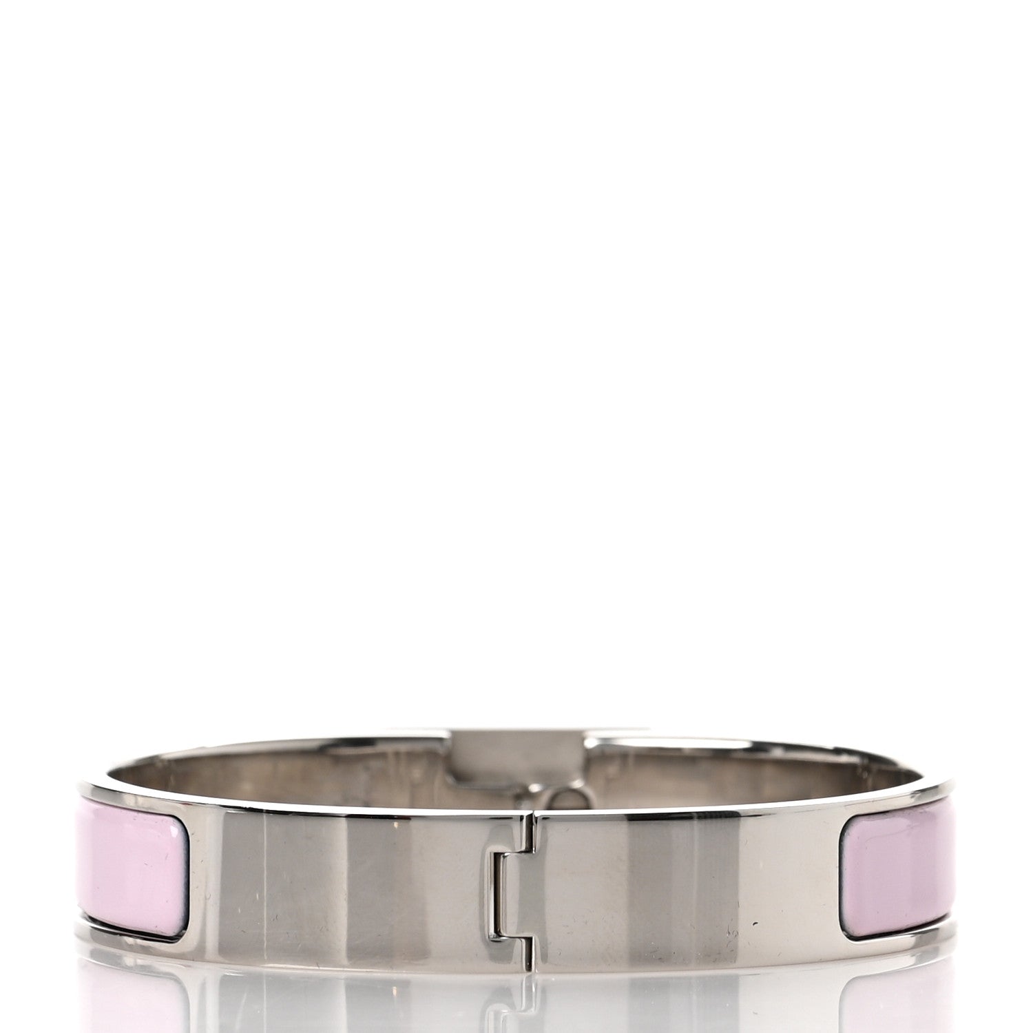 Hermes Enamel Clic Anneau Bracelet PM Rose Dragee 3 of 4