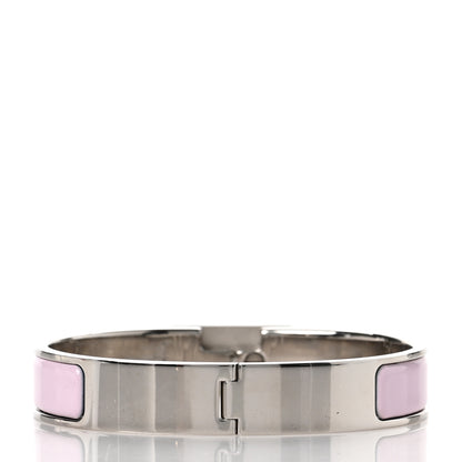 Hermes Enamel Clic Anneau Bracelet PM Rose Dragee 3 of 4