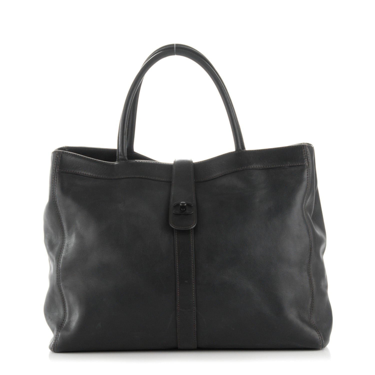 Chanel Calfskin Large Shopping Tote Black 1 of 9