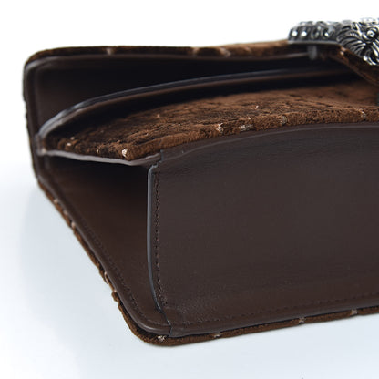 Gucci Velvet Moon Calfskin Crystal GG Monogram Small Dionysus Shoulder Bag Brown Vintage Cocoa Black Diamond 8 of 12