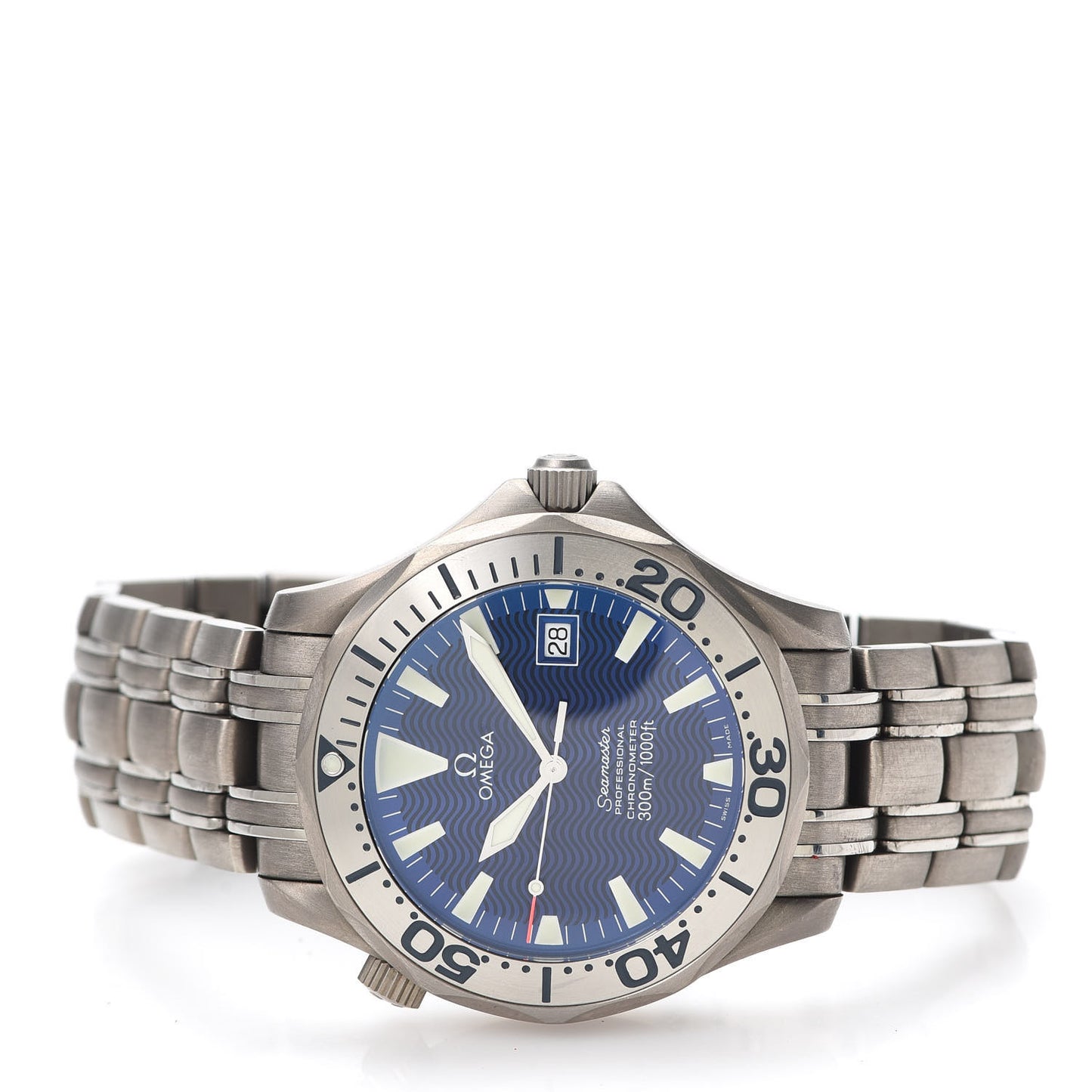 Titanium 41mm Seamaster Professional 300 Automatic Watch Blue 2231.80.00
