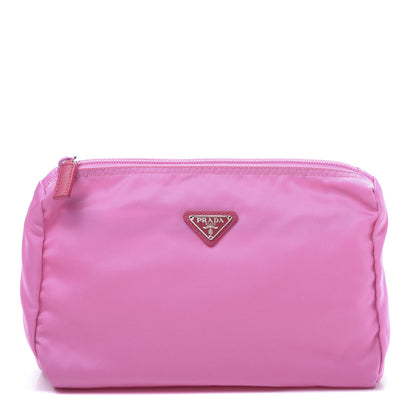 Prada Nylon Vela Cosmetic Pouch Begonia 1 of 10