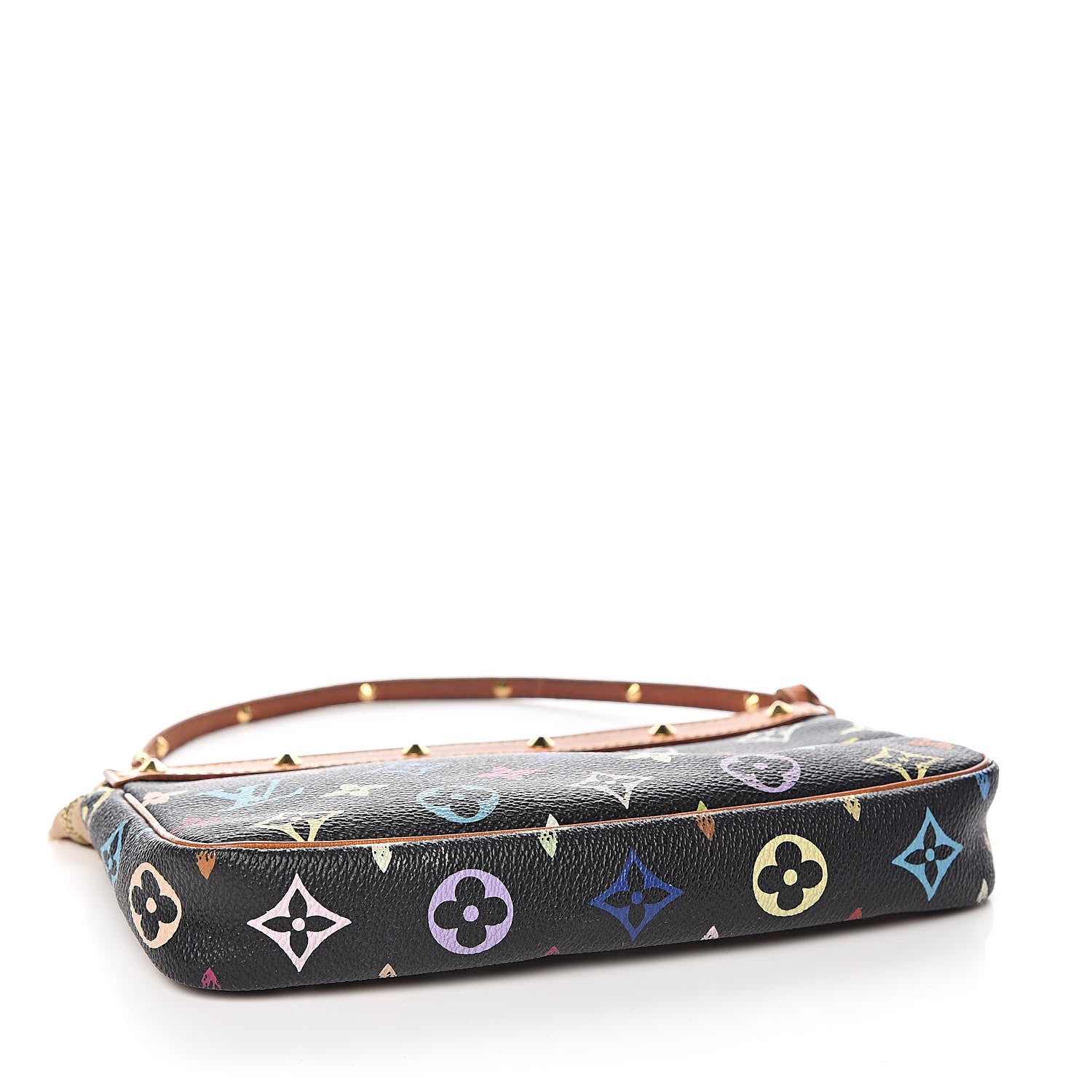 Louis Vuitton Monogram Multicolor Pochette Accessories Black 4 of 14