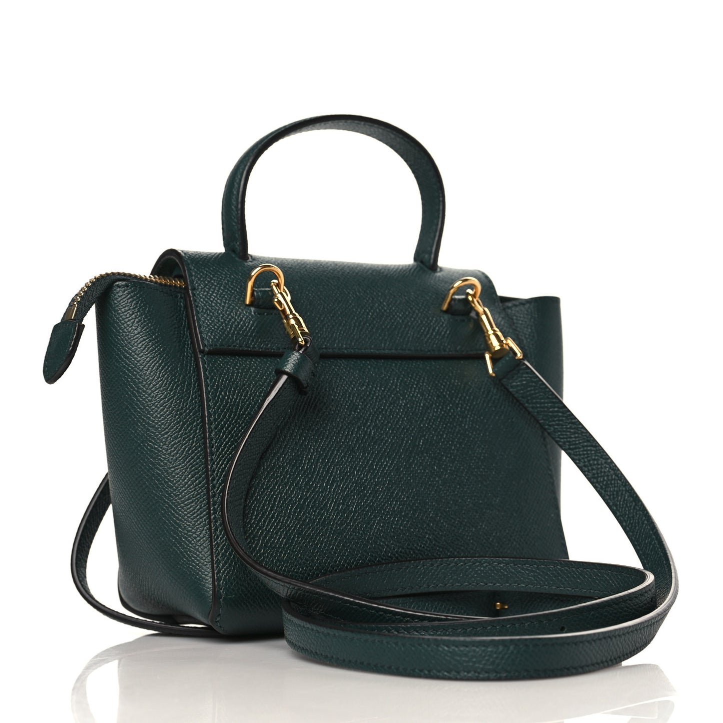Grained Calfskin Pico Belt Bag Amazone