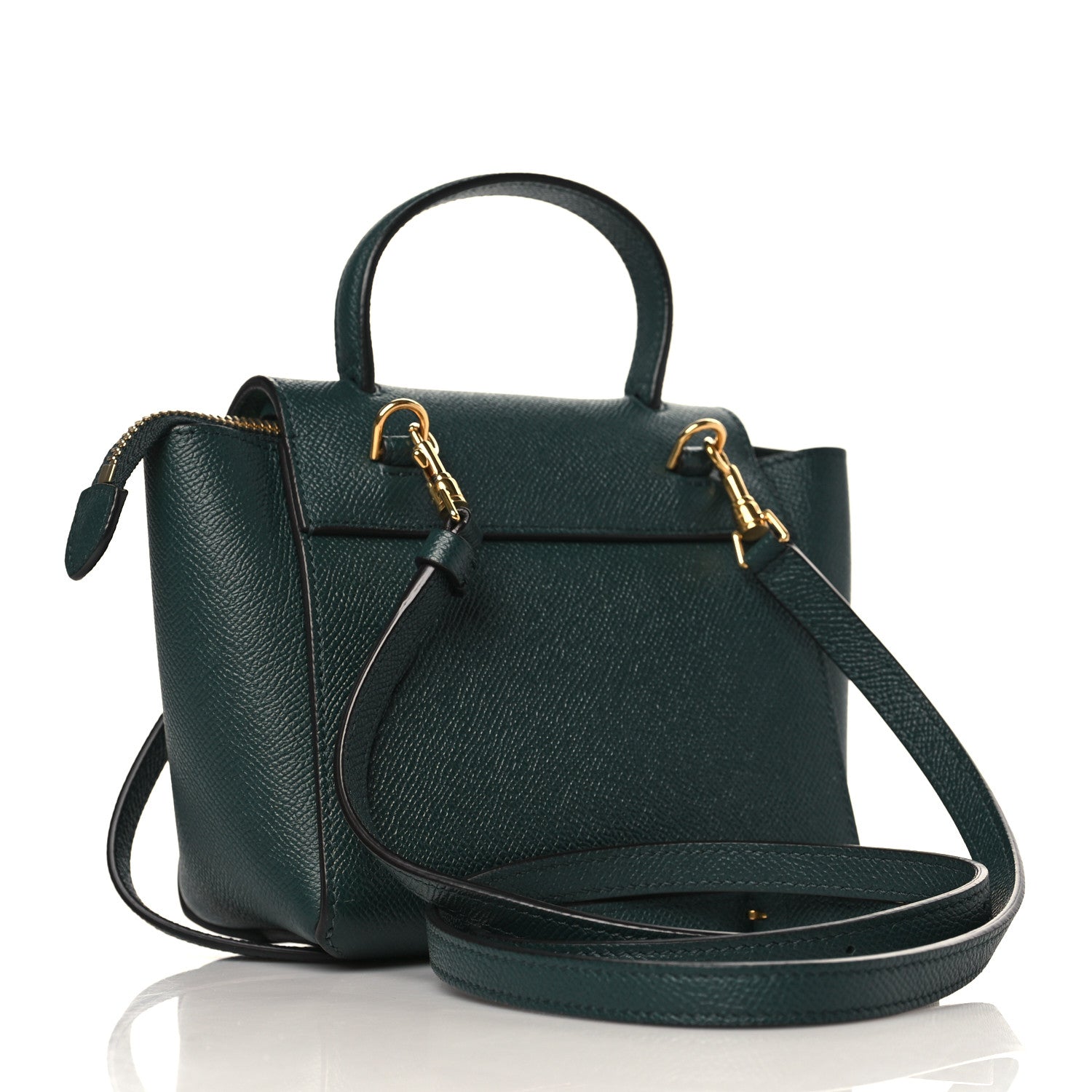 Celine Grained Calfskin Pico Belt Bag Amazone 3 of 10