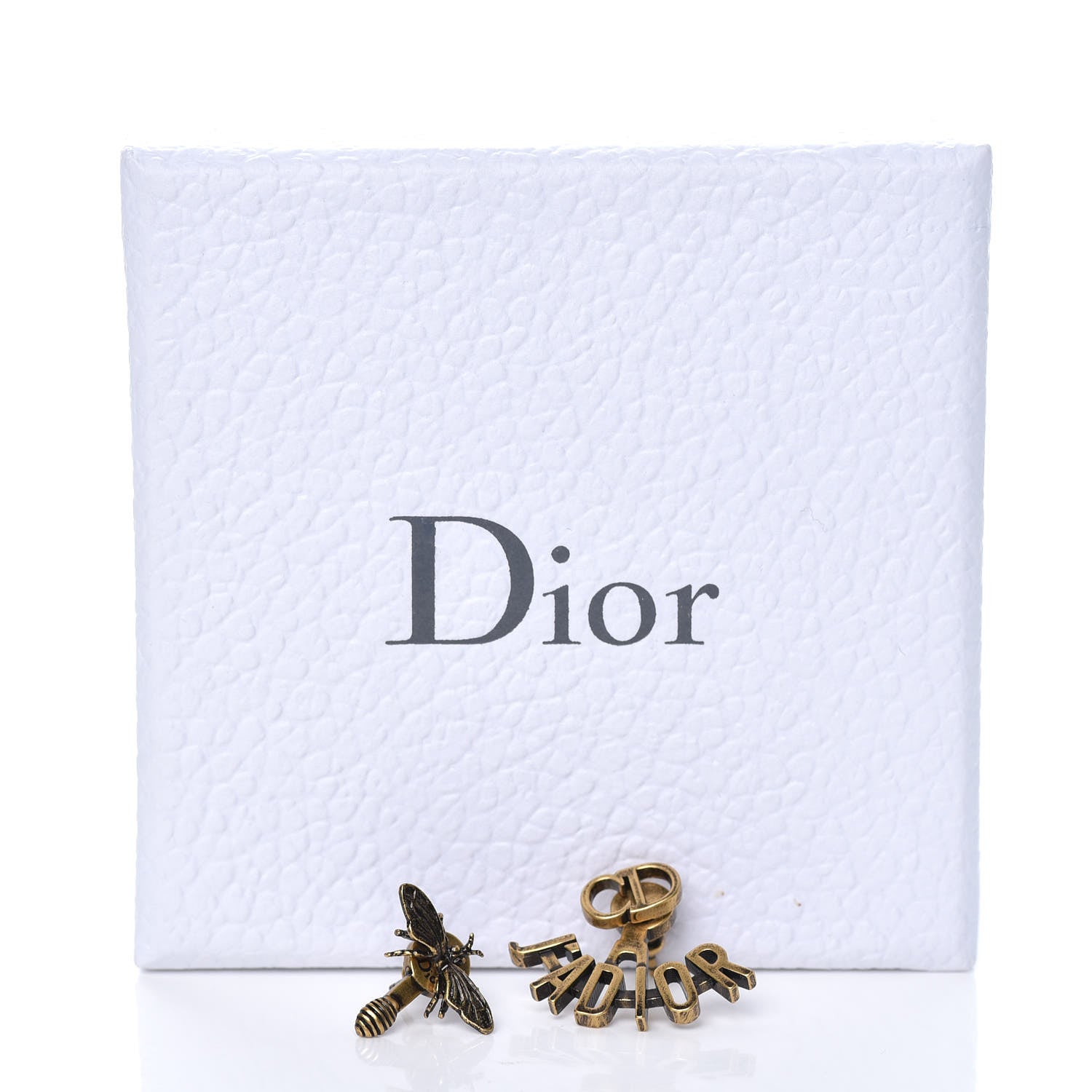 Christian Dior Metal J'Adior Earrings Aged Gold 4 of 4