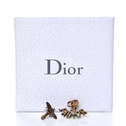 Christian Dior Metal J'Adior Earrings Aged Gold 4 of 4