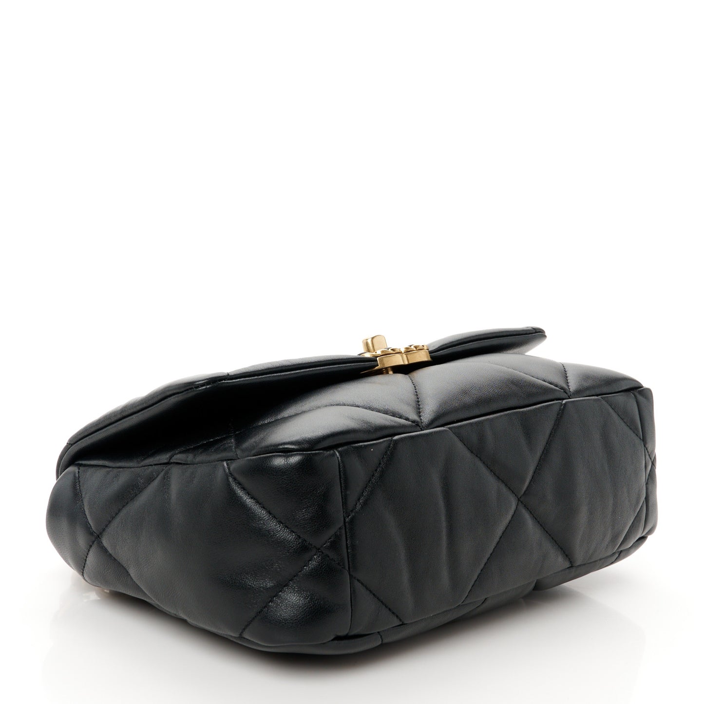 Lambskin Quilted Medium Chanel 19 Flap Black